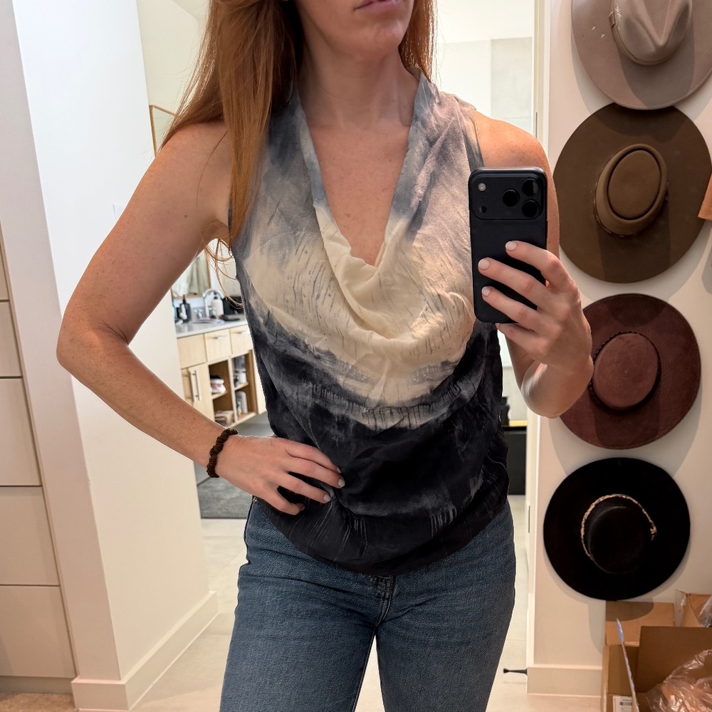 Vince Cowl Neck Silk Cami